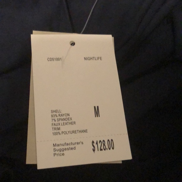 Stylish Navy Dress with Gold Details - Picture 6 of 9